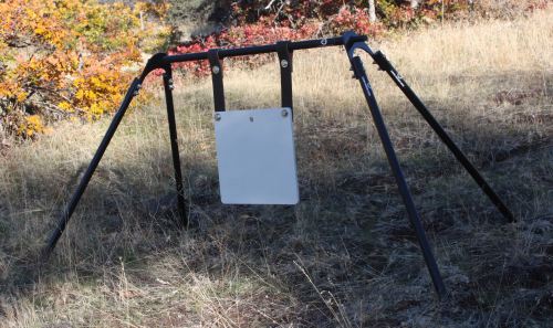 gong stand and square steel targets