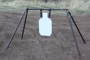 Rogue Shooting Targets Gong Stand w/ silhouette, steel target stand