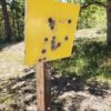Rogue Targets protector strip with angled square steel targets