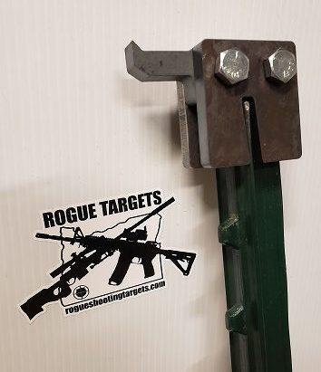 Highwild T-Post Target Hanger - AR500 Steel Target Mount Bracket For Shooting Range
